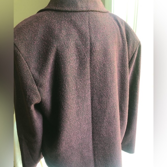 Vintage Briggs Jacket Coat Women’s Size Large Deep Plum - Picture 4 of 10